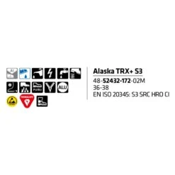 Sievi Alaska Trx XL+ S3 Turvakengät -Sievi turvakengät kauppa Alaska TRX S3 48 52432 172 02M