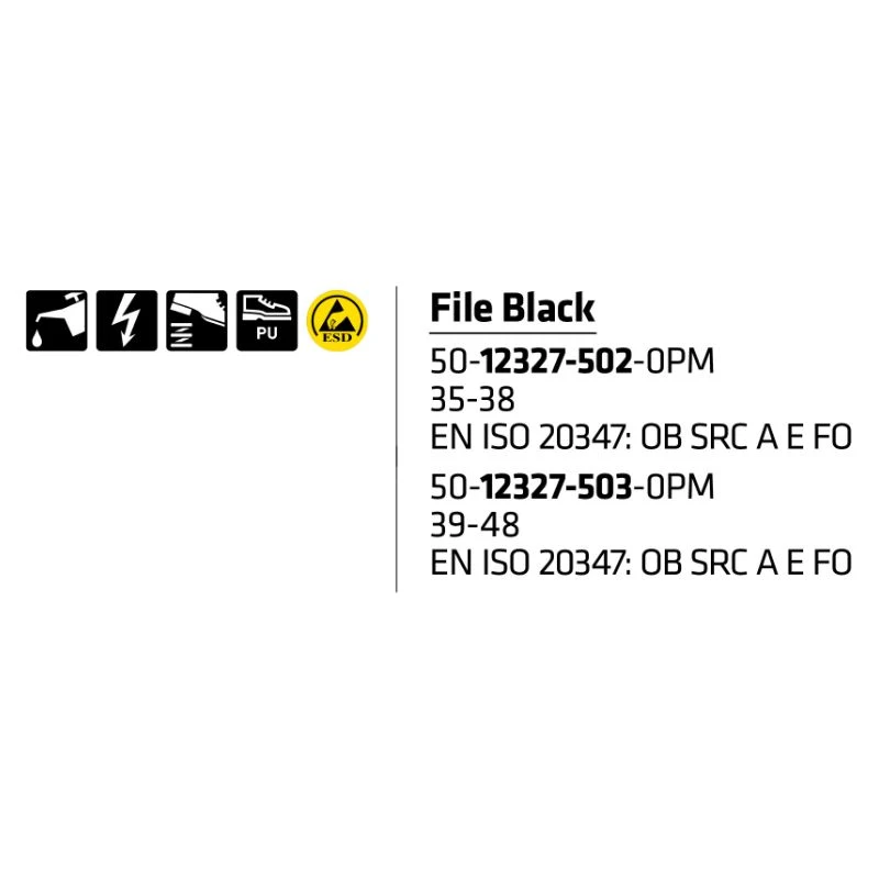 Sievi File Black Keittiökengät 2 Sievi File Black Keittiökengät - Image 2