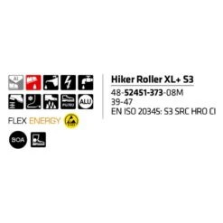 Sievi Hiker Roller XL+ S3 Turvakengät BOA®-kiristysmekanismilla. Kylmiin Olosuhteisiin -Sievi turvakengät kauppa Hiker Roller XL S3 48 52451 373 08M