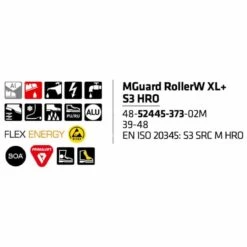 Sievi turvakengät kauppa -Sievi turvakengät kauppa MGuard RollerW XL S3 HRO 48 52445 373 02M2