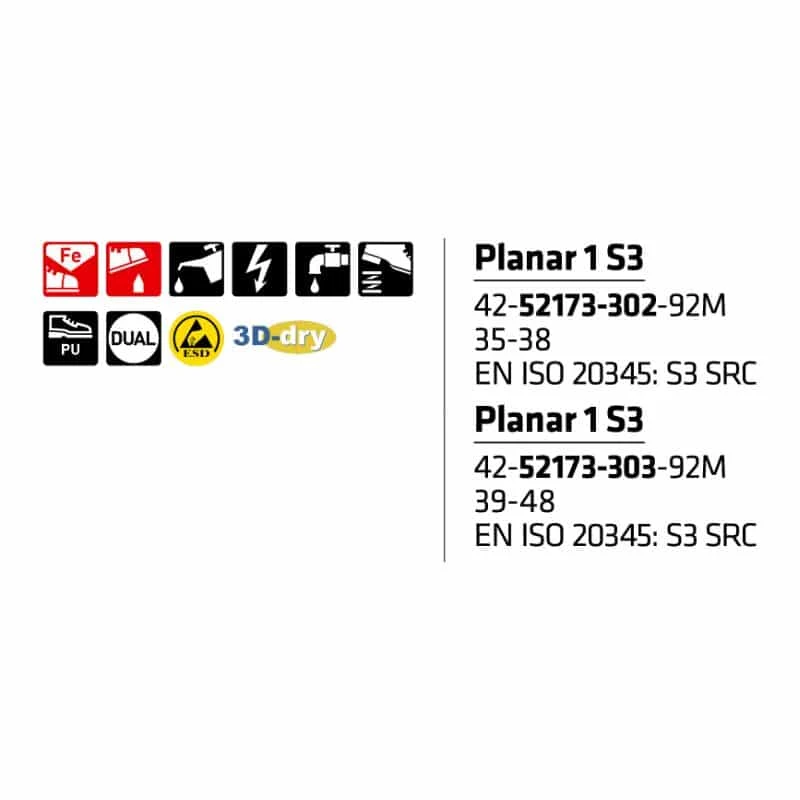 Sievi Planar 1 S3 Turvakengät 2 Sievi Planar 1 S3 Turvakengät - Image 2