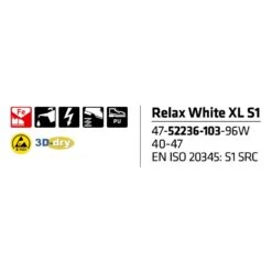 Sievi Relax White XL S1 Turvakengät 6 Sievi Relax White XL S1 Turvakengät -Sievi turvakengät kauppa Relax White XL S1 47 52236 103 96W2
